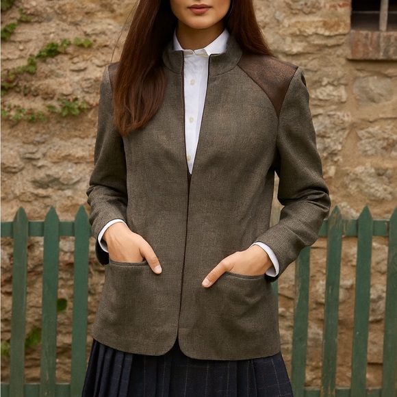 Vintage Wool Fitted Blazer Jacket Women Size 10 Preppy Office Casual Travel - Picture 8 of 8